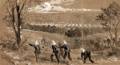 シェンクスオハイオ連隊、1861 作： Alfred Rudolph Waud